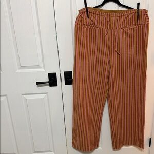 Free People Striped Pink and Orange Pants